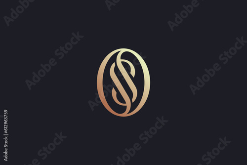 so letter elegant design modern style creative golden wordmark design typography illustration, s spa logo, s golden logo