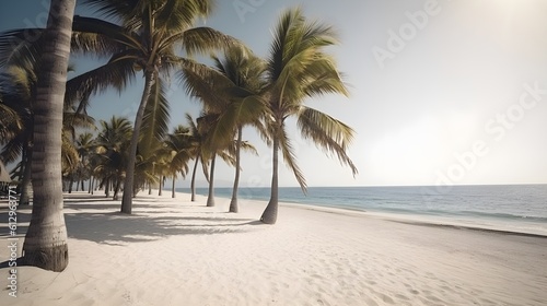 Palmy Trees and a Sandy Beach Create an Idyllic Retreat © Ranya Art Studio