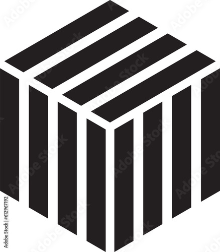 a simple square logo with four lines on each side