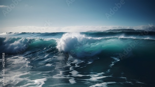 Serendipitous seas  awe-inspiring ocean waves  heavenly clouds  and pristine foam