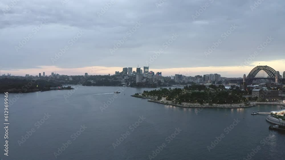 Architecture, buildings and ocean with drone of city for infrastructure, skyscraper or landscape. River, travel and urban skyline with Sydney, Australia cityscape for natural, seaside or metropolis Architecture, buildings and ocean with drone of city for infrastructure, skyscraper or landscape. River, travel and urban skyline with Sydney, Australia cityscape for natural, seaside or metropolis