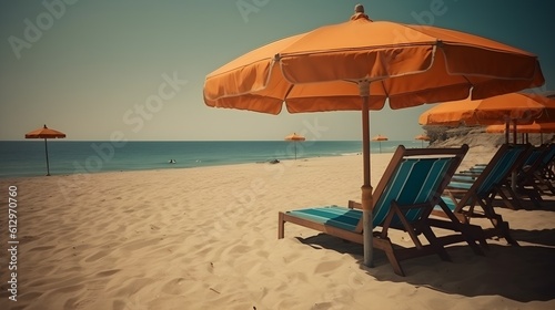 Sun-kissed coastal views, sandy beach, dreamy skies, and views of coastal splendor © Ranya Art Studio
