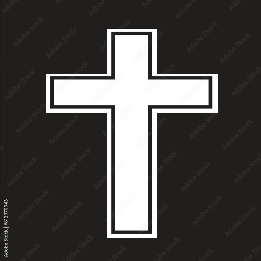 Religion cross icon