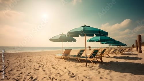 Tranquil coastline, sandy beach, majestic skies, and peaceful ocean retreat © Ranya Art Studio