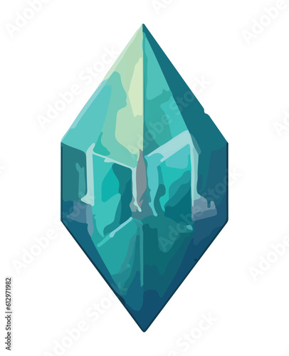 Shiny crystal gemstone jewelry symbolizes luxury