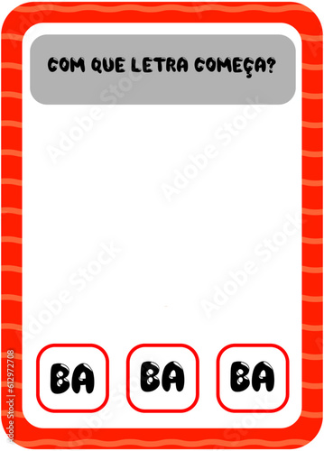 Com que letra começa?