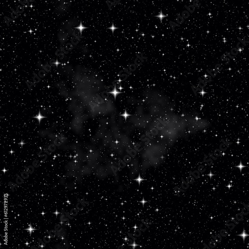 Fototapeta Naklejka Na Ścianę i Meble -  Brilliant starry night sky high resolution seamless background