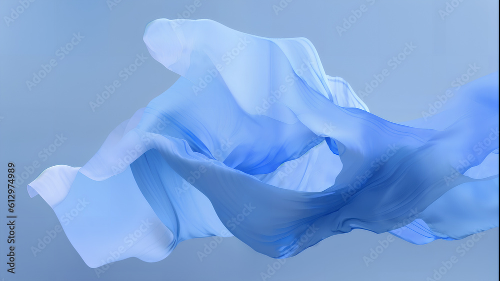 Obraz premium Blue fabric wallpaper abstract