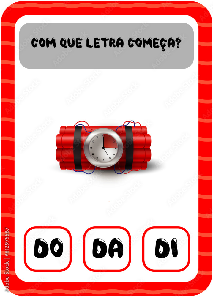 Com que letra começa: D