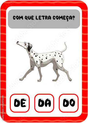 Com que letra começa: D