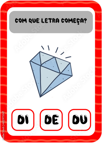 Com que letra começa: D