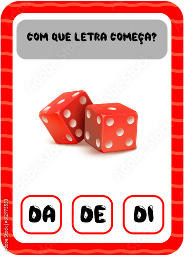 Com que letra começa: D