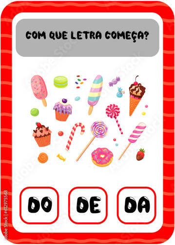 Com que letra começa: D