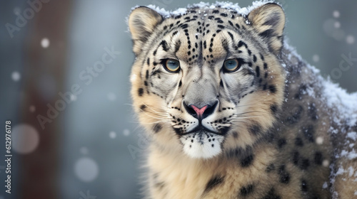 Majestic Snow Leopard