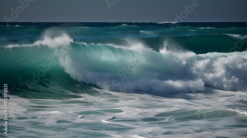 Serendipitous beauty, awe-inspiring sea waves, ethereal clouds, and delicate foam © Ranya Art Studio