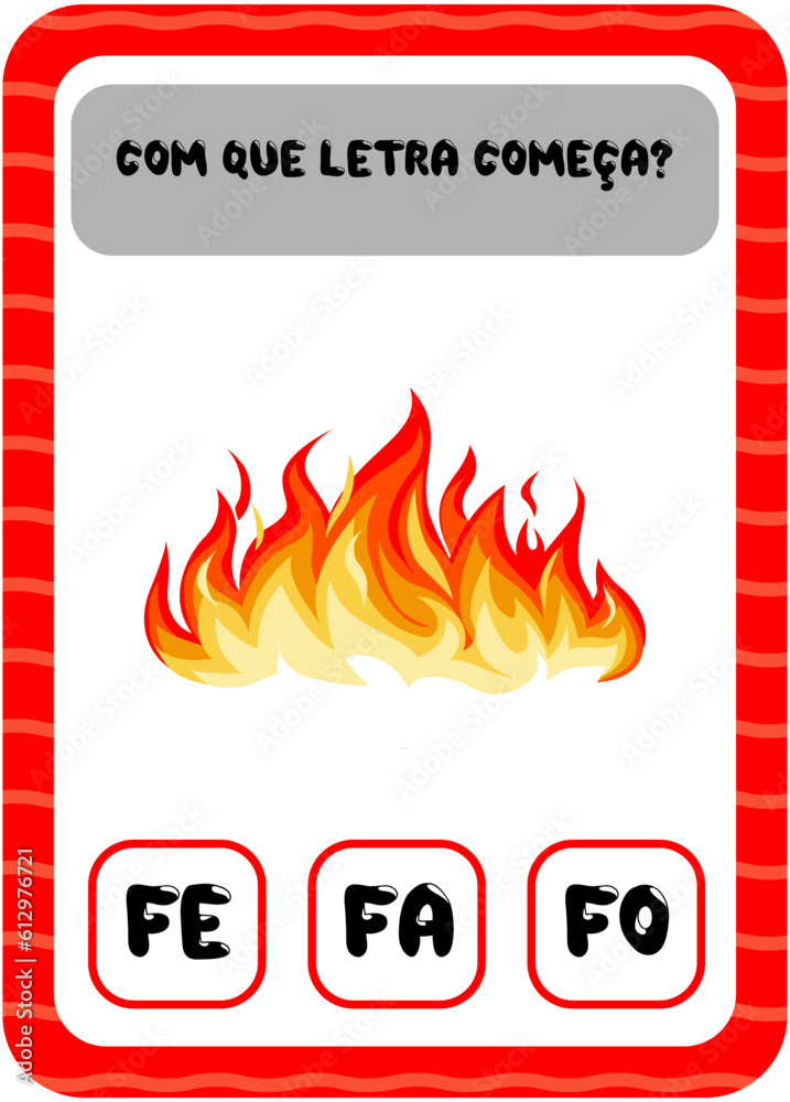 Com que letra começa: F