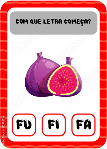 Com que letra começa: F