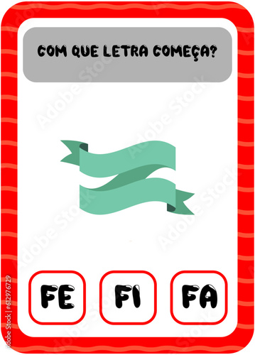 Com que letra começa: F