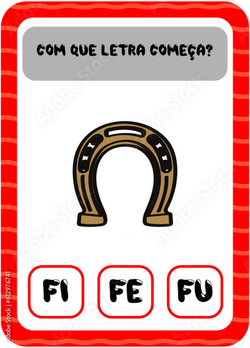 Com que letra começa: F