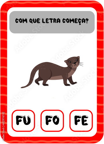 Com que letra começa: F