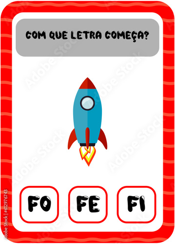 Com que letra começa: F