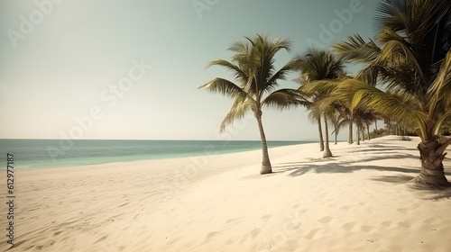 Palmy Trees and a Sandy Beach Offer a Rejuvenating Getaway © Ranya Art Studio