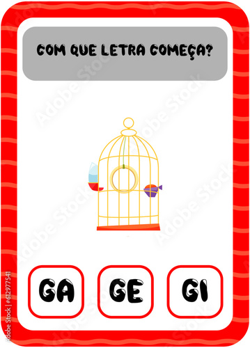 Com que letra começa: G