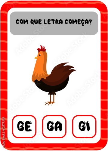 Com que letra começa: G