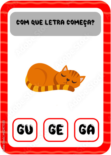Com que letra começa: G
