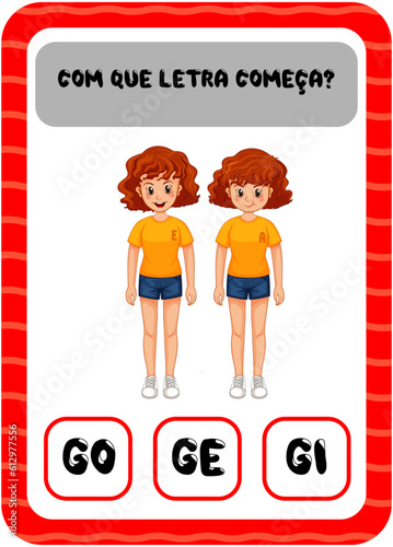 Com que letra começa: G