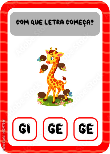 Com que letra começa: G