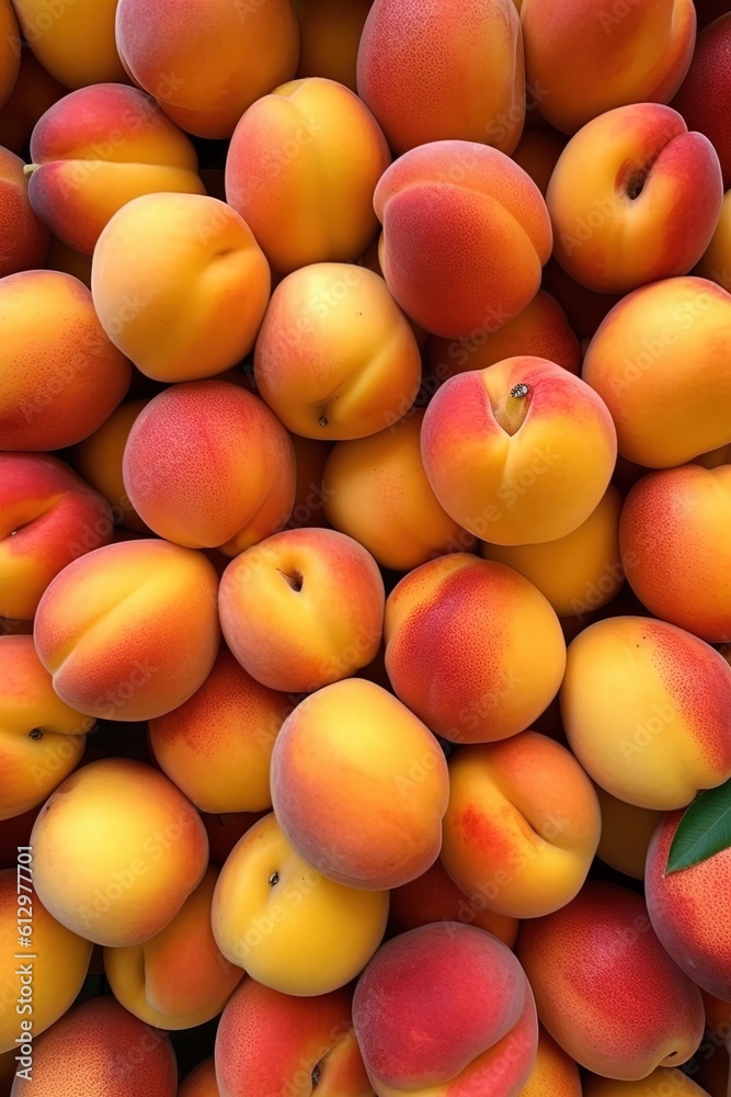 Top Down view of a Pie made of Peaches, Vivid Colors, Studio Photography, Commercial Shot. Generative AI.
Top Down view of a Pie made of Peaches, Vivid Colors, Studio Photography, Commercial Shot. Generative AI.
