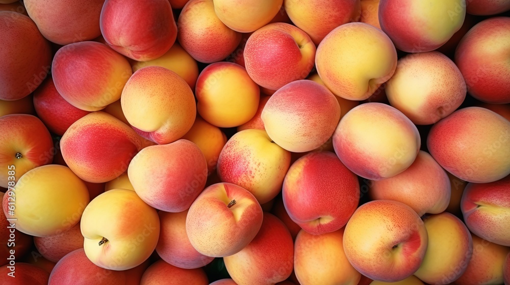 Top Down view of a Pie made of Peaches, Vivid Colors, Studio Photography, Commercial Shot. Generative AI.
Top Down view of a Pie made of Peaches, Vivid Colors, Studio Photography, Commercial Shot. Generative AI.