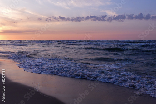 Sunset on the Baltic Sea  Poland