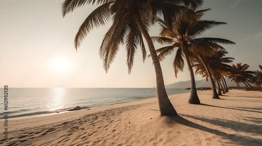 Palmy Trees and a Sandy Beach Ignite a Sense of Adventure