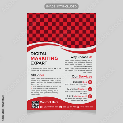 Vector corporate business flyer template
