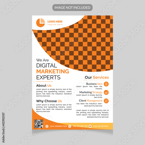 Vector corporate business flyer template