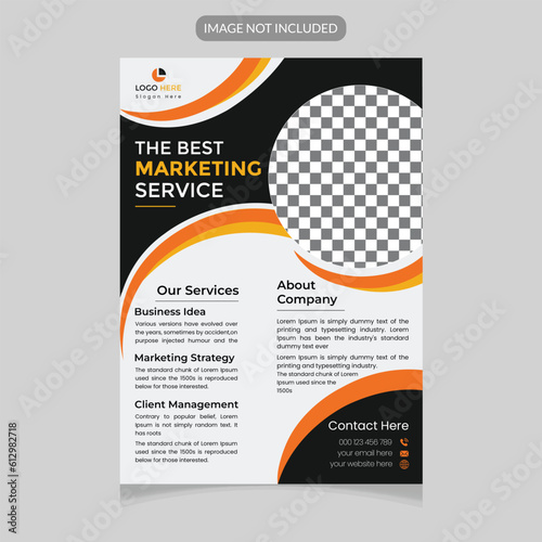 Vector corporate business flyer template