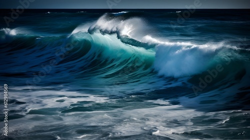 Serene euphoria, mesmerizing ocean waves, ethereal clouds, and serene foam © Ranya Art Studio