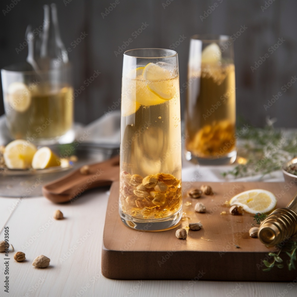 Light and bubbly Sima with savory snacks Light and bubbly Sima with savory snacks