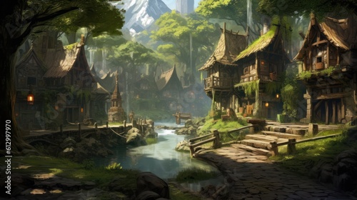 MMORPG game art environment