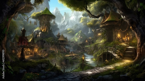 MMORPG game art environment