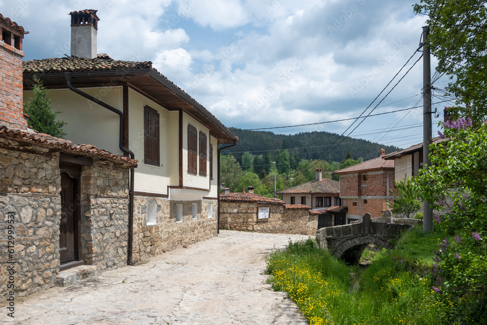 Street and old houses in Koprivshtitsa, Bulgaria Street and old houses in Koprivshtitsa, Bulgaria