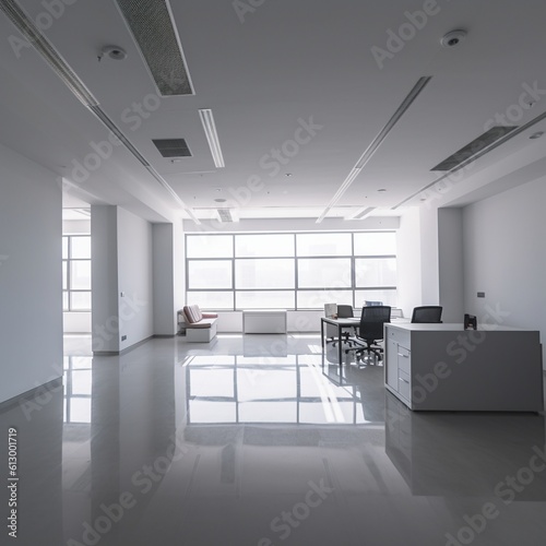 Minimalist, Spacious and Well-lit Office Design