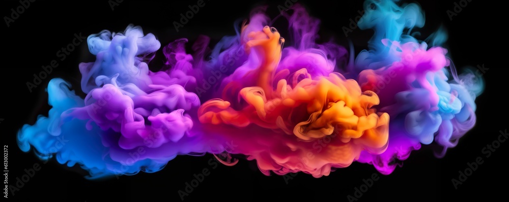 coloring neon light smoke on black background coloring neon light smoke on black background