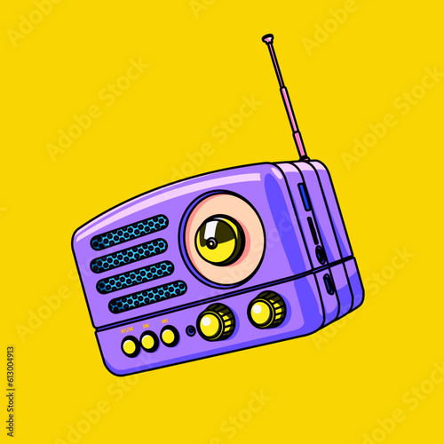 紫レトロラジオ（purple retro radio）(ai)