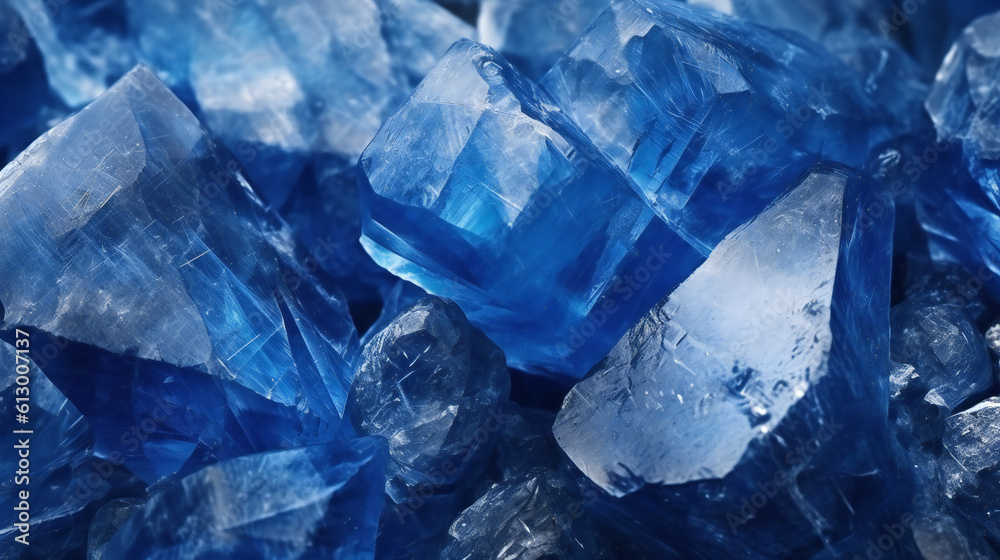 Obraz premium サファイアの原石の背景