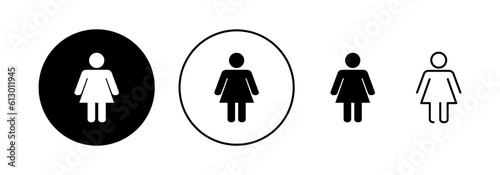 Female icon vector for web and mobile app. woman sign and symbol
