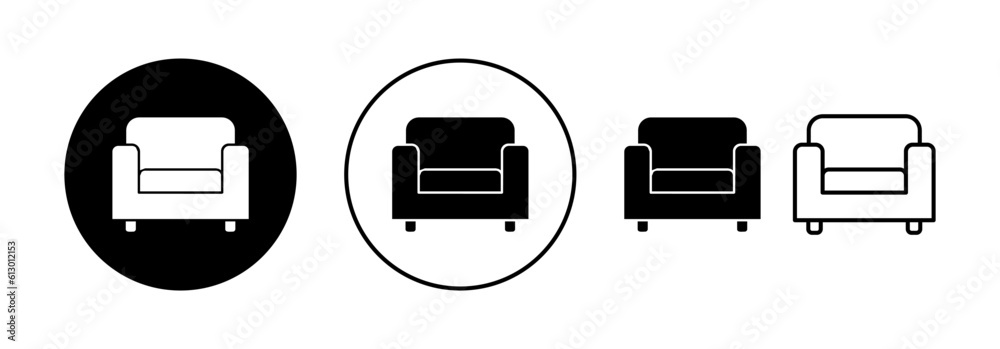 Sofa icon vector for web and mobile app. sofa sign and symbol. furniture icon Sofa icon vector for web and mobile app. sofa sign and symbol. furniture icon