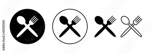 spoon and fork icon vector for web and mobile app. spoon, fork and knife icon vector. restaurant sign and symbol